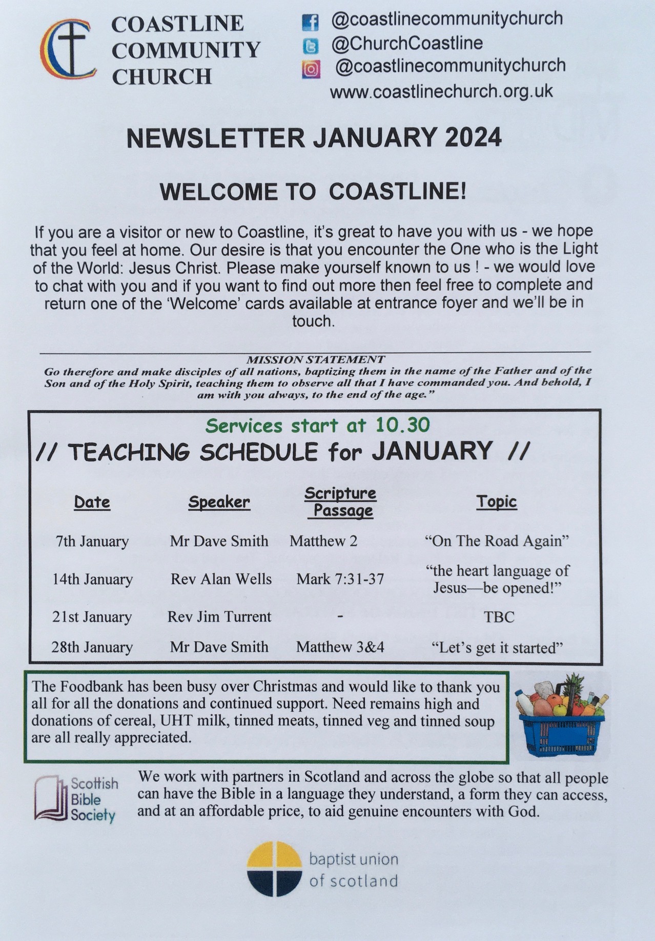 Welcome - Coastline Community Church